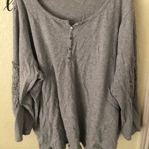 Gray Long Sleeve Tee